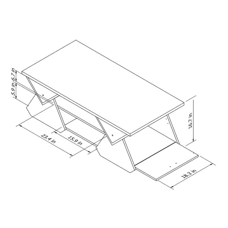 Fore Modern Espresso 47-inch 4-Shelf Coffee Table by Furniture of America