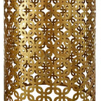 Set of Two Round Gold Nesting Tables