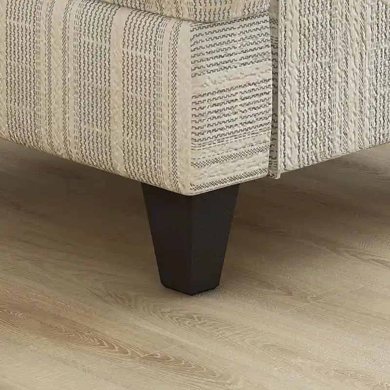 Binick Transitional Multi-color Chenille Stripe Pattern Armchair by Furniture of America