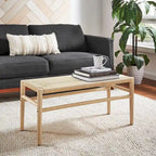 Giethoorn Solid Wood Bench with Weave Rope by iNSPIRE Q Modern
