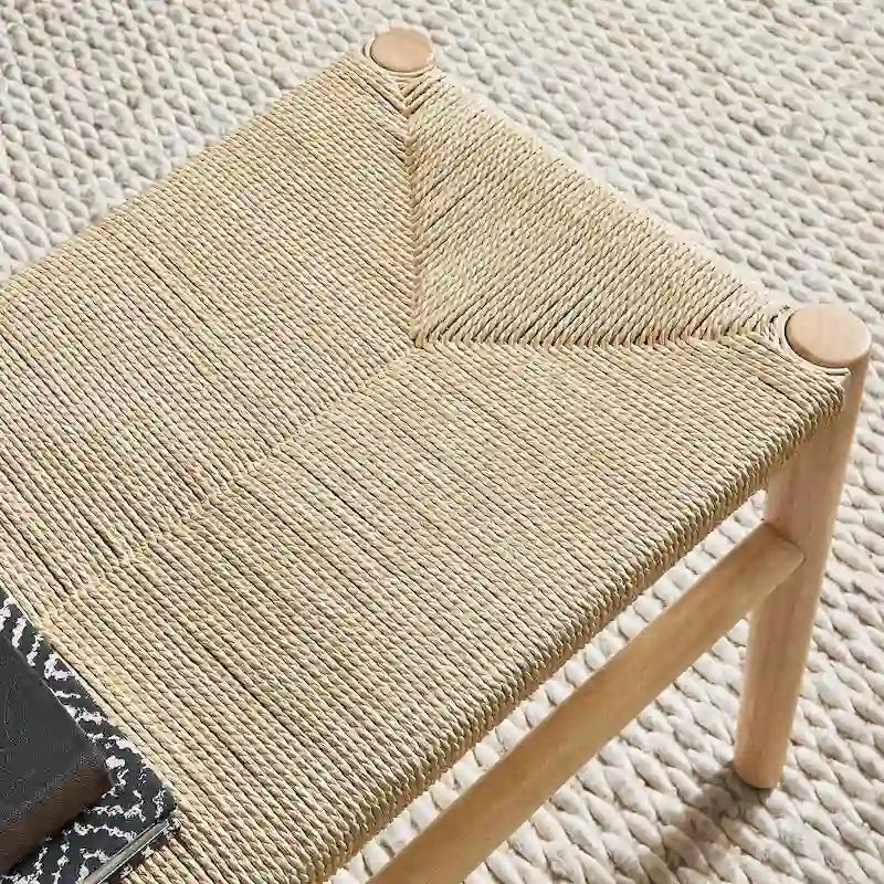 Giethoorn Solid Wood Bench with Weave Rope by iNSPIRE Q Modern