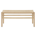 Giethoorn Solid Wood Bench with Weave Rope by iNSPIRE Q Modern