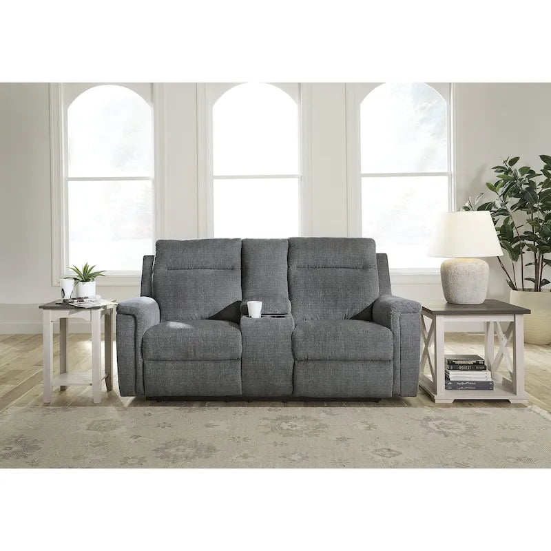 Signature Design by Ashley Barnsana Power Reclining Loveseat with Console