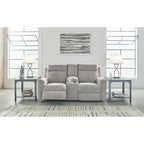 Signature Design by Ashley Barnsana Power Reclining Loveseat with Console