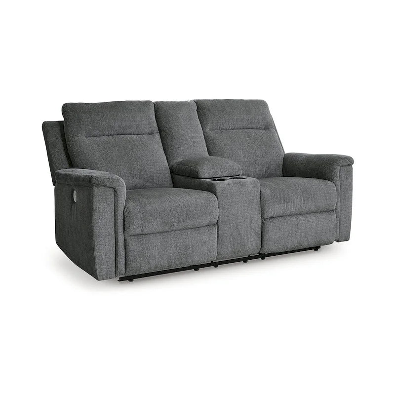 Signature Design by Ashley Barnsana Power Reclining Loveseat with Console