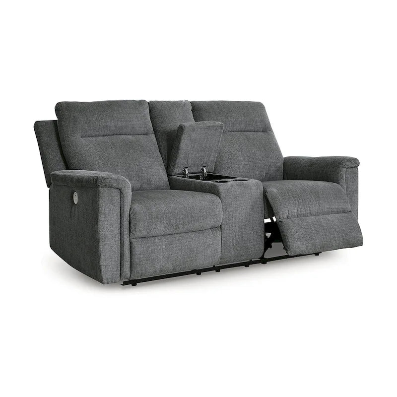Signature Design by Ashley Barnsana Power Reclining Loveseat with Console