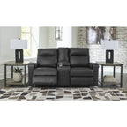 Signature Design by Ashley Barnsana Power Reclining Loveseat with Console
