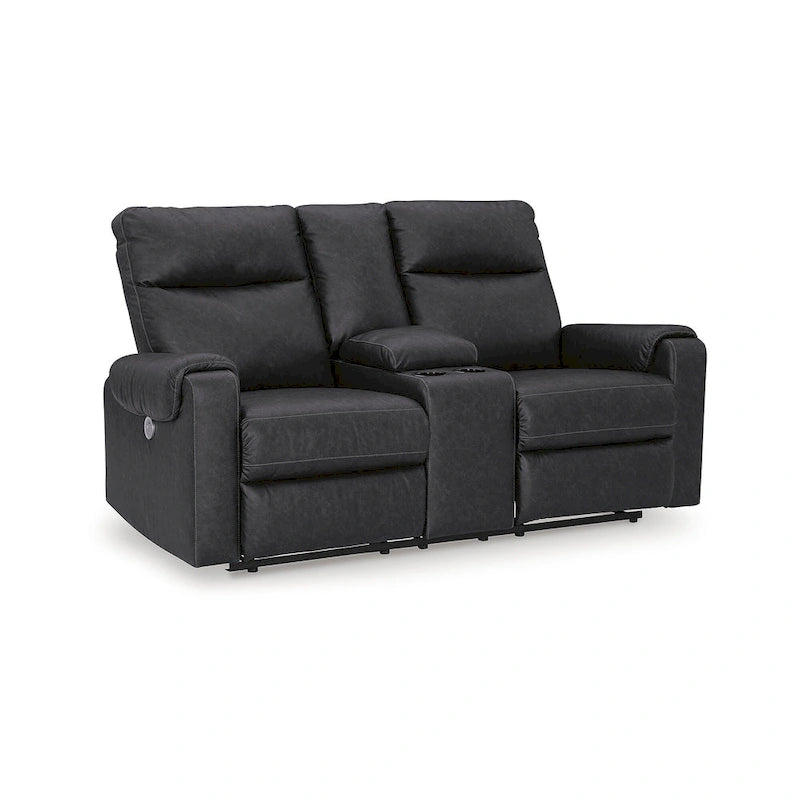 Signature Design by Ashley Barnsana Power Reclining Loveseat with Console