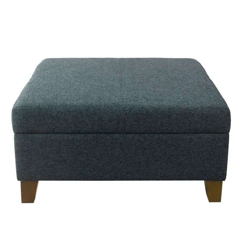 HomePop Luxury 32 Square Storage Ottoman