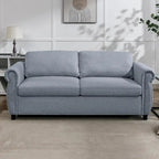 Mixoy Pull Out 2 in 1 Sleeper Sofa Bed with Mattress,Convertible Upholstered Loveseat with Nailhead