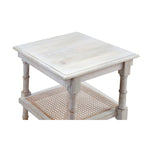 Carolina Living Chesterfield Wood & Cane 3 Shelf Side Table - Natural