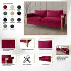 CraftPorch Luxurious Velvet Upholstered Sofa