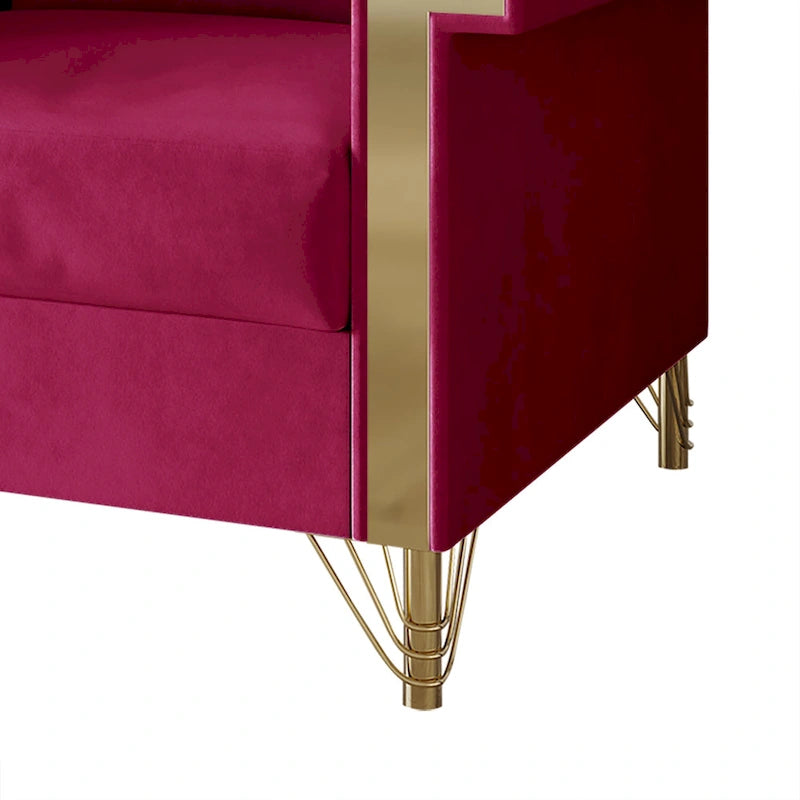 CraftPorch Luxurious Velvet Upholstered Sofa
