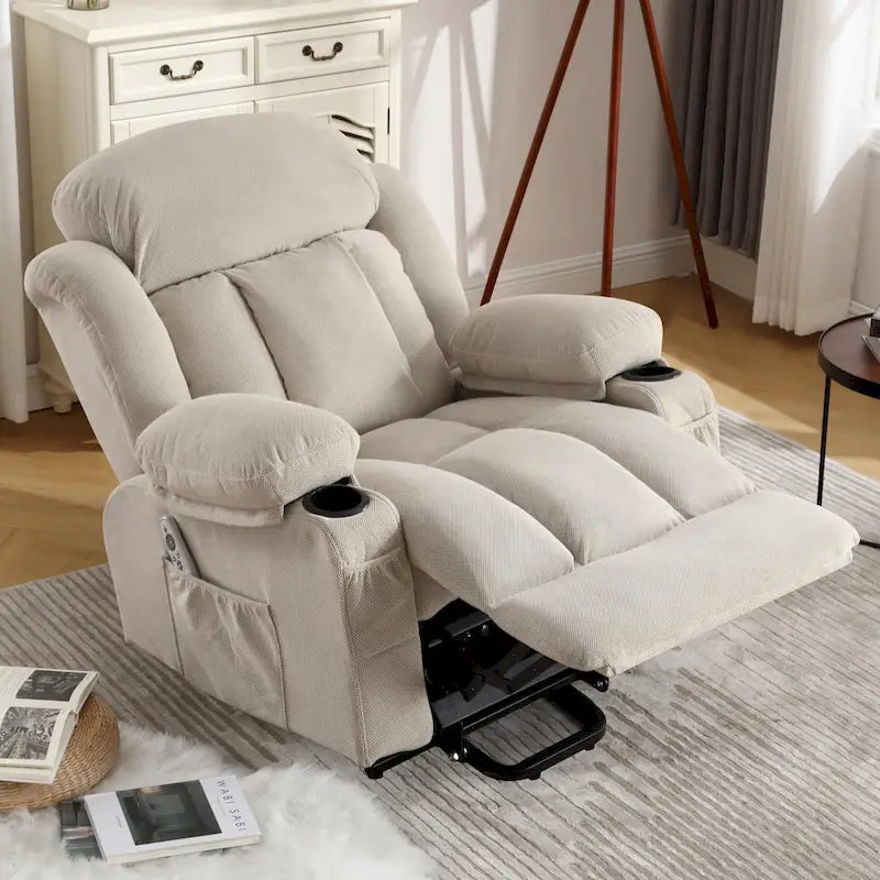 Power Lift Chairs Recliners, Heat & Massage, USB Port, Remote Control