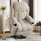 Power Lift Chairs Recliners, Heat & Massage, USB Port, Remote Control