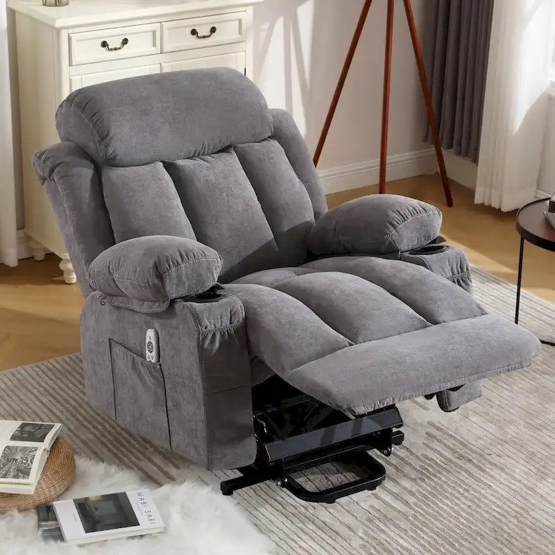 Power Lift Chairs Recliners, Heat & Massage, USB Port, Remote Control