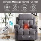 Power Lift Chairs Recliners, Heat & Massage, USB Port, Remote Control