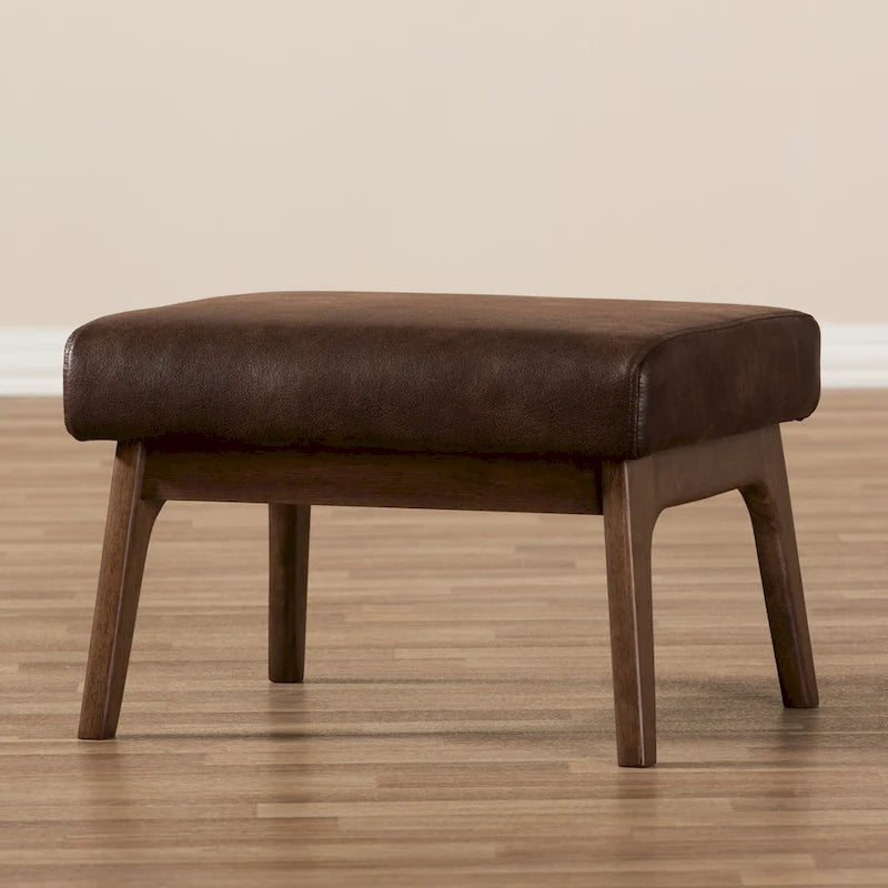 Mid-Century Ottoman by Baxton Studio