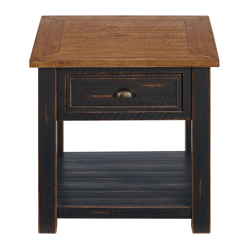 The Gray Barn Downington Solid Wood End Table