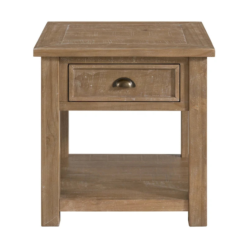 The Gray Barn Downington Solid Wood End Table
