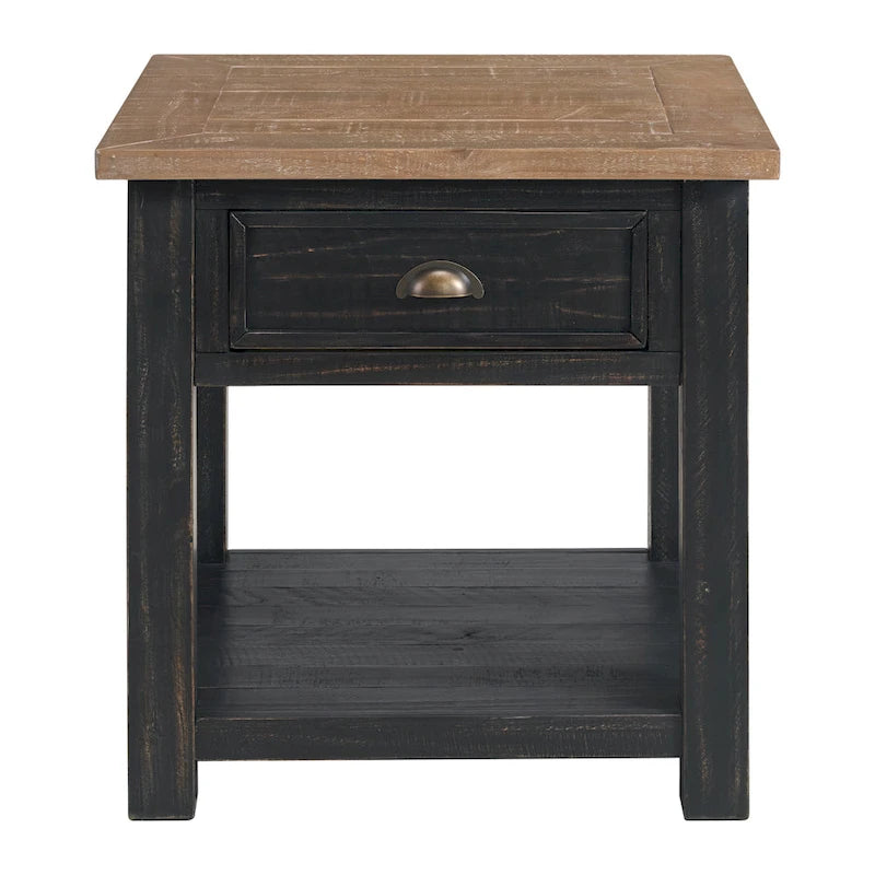 The Gray Barn Downington Solid Wood End Table