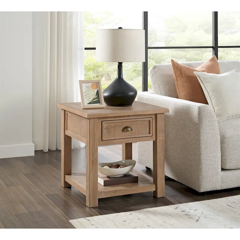 The Gray Barn Downington Solid Wood End Table