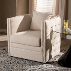 Contemporary Fabric Swivel Chair