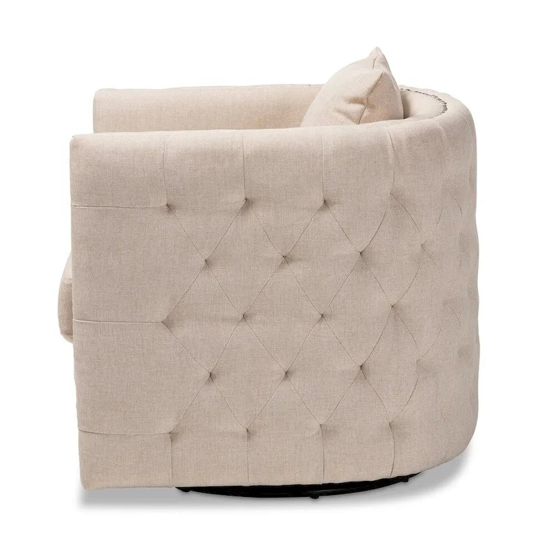 Contemporary Fabric Swivel Chair