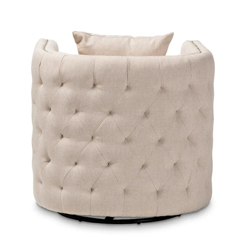 Contemporary Fabric Swivel Chair