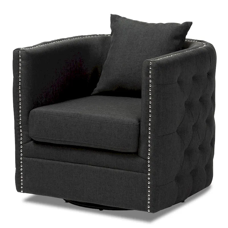Contemporary Fabric Swivel Chair