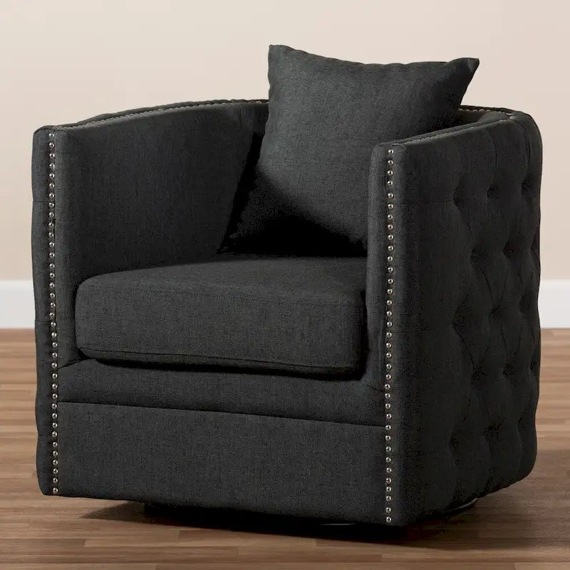 Contemporary Fabric Swivel Chair