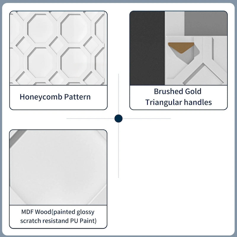 Clihome 36 Electric Fireplace High Gloss 70 TV Stand