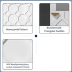 Clihome 36 Electric Fireplace High Gloss 70 TV Stand