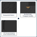 Clihome 36 Electric Fireplace High Gloss 70 TV Stand