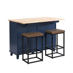 Farmhouse Kitchen Island Set with Drop Leaf