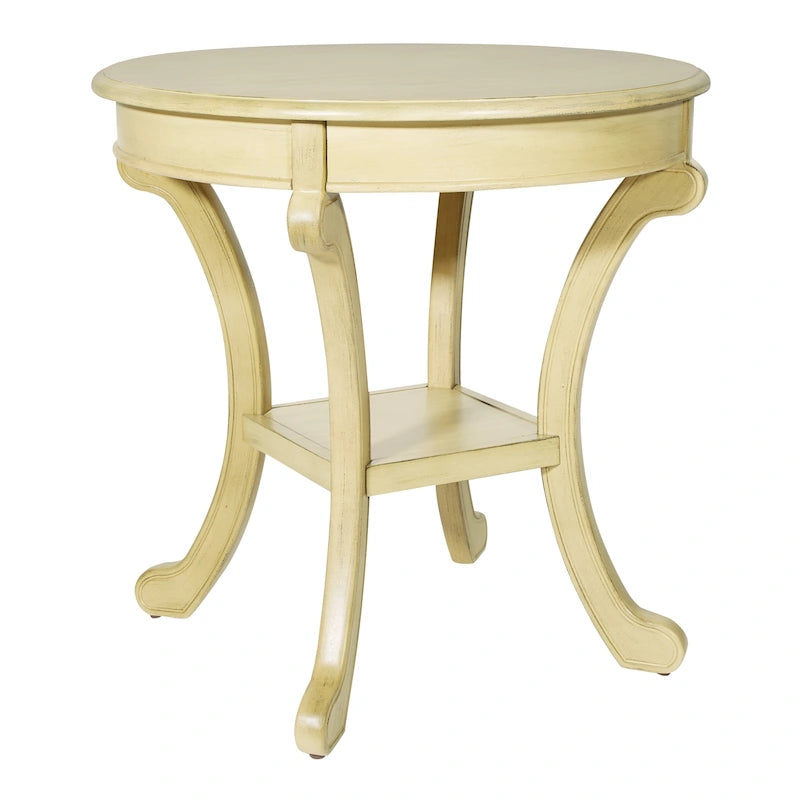 Copper Grove Korostyshiv Hand-painted Transitional Accent Table