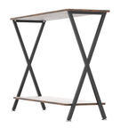 33.5 Narrow Sofa Table with Storage Shelf