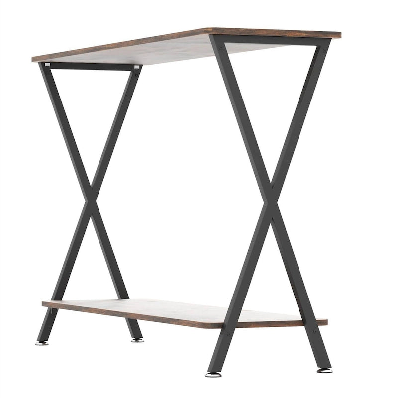 33.5 Narrow Sofa Table with Storage Shelf