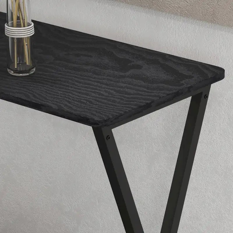 33.5 Narrow Sofa Table with Storage Shelf