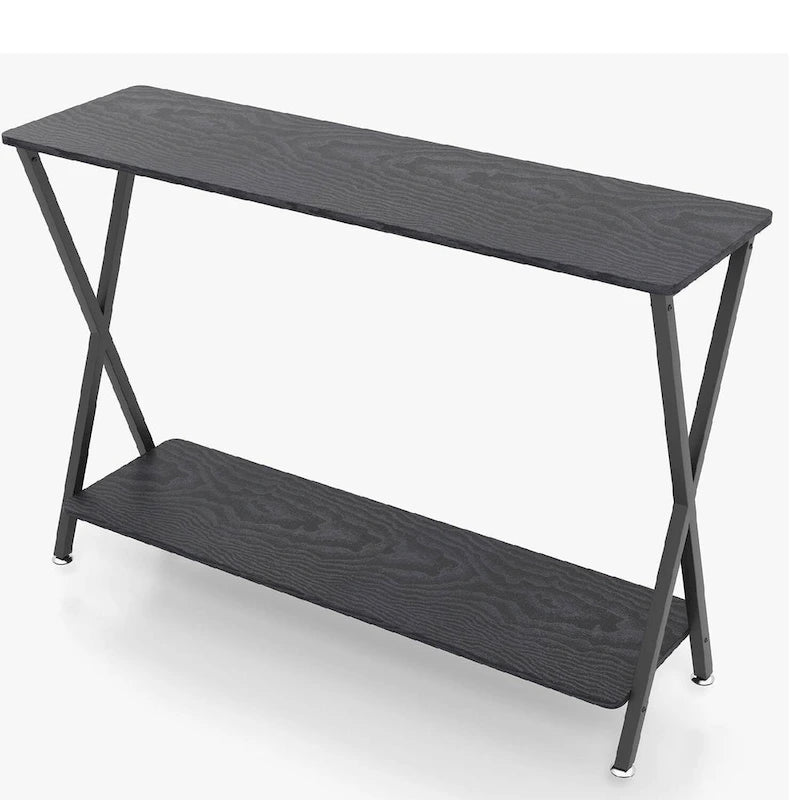 33.5 Narrow Sofa Table with Storage Shelf