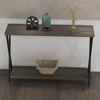 33.5 Narrow Sofa Table with Storage Shelf