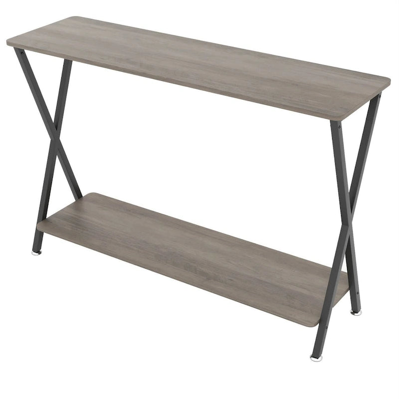 33.5 Narrow Sofa Table with Storage Shelf