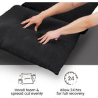 Modern Accent Linen Sling Chair Indoor for Living Room Bedroom and Office Metal Framed Armchair with Soft Bag Cushion