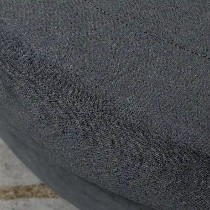 54 Wide Elegant Round Swivel Barrel Chair, Chair and a Half