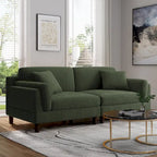 Modern 90 inch Sofa Comfy Corduroy Deep Seats Sofa