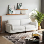 Modern 90 inch Sofa Comfy Corduroy Deep Seats Sofa