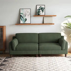 Modern 90 inch Sofa Comfy Corduroy Deep Seats Sofa