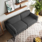 Modern 90 inch Sofa Comfy Corduroy Deep Seats Sofa
