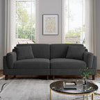 Modern 90 inch Sofa Comfy Corduroy Deep Seats Sofa
