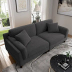 Modern 90 inch Sofa Comfy Corduroy Deep Seats Sofa